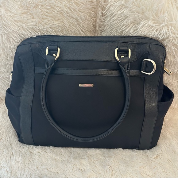 Rebecca Minkoff Handbags - Rebecca Minkoff Knocked Up Black Leather Nylon Diaper Bag NWOT